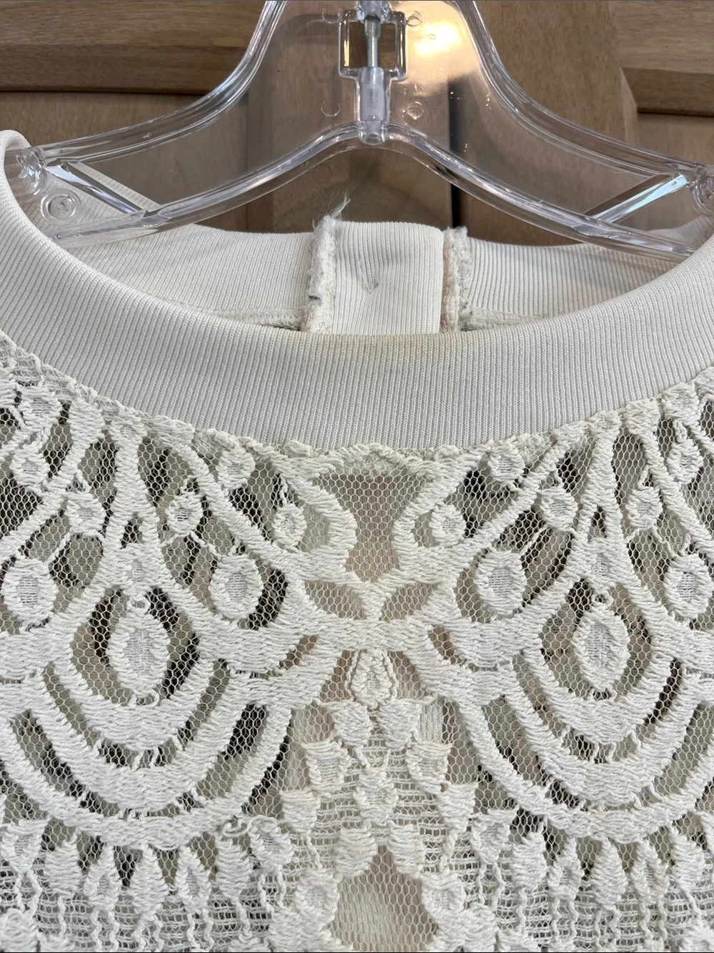 Banana Republic Cream Lace Top